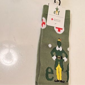 American Red Cross Elf Movie Socks